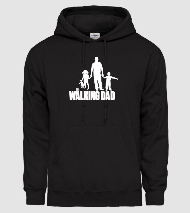 The Walking Dad model negru pe tricou
