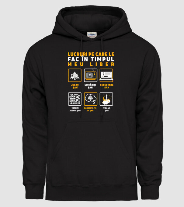 Things I do in my spare time EN model negru pe tricou