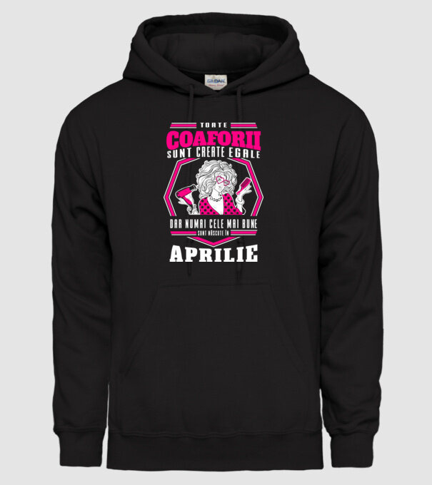 Toate coaforii sunt create egale dar numai cele mai bune sunt născuțe în aprilie model negru pe tricou