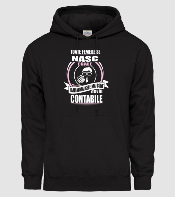 Toate femeile se nasc egale, dar numai cele mai bune devin contabile model negru pe tricou
