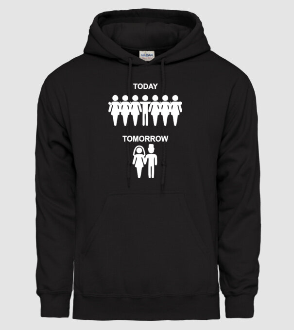 today tomorrow model negru pe tricou