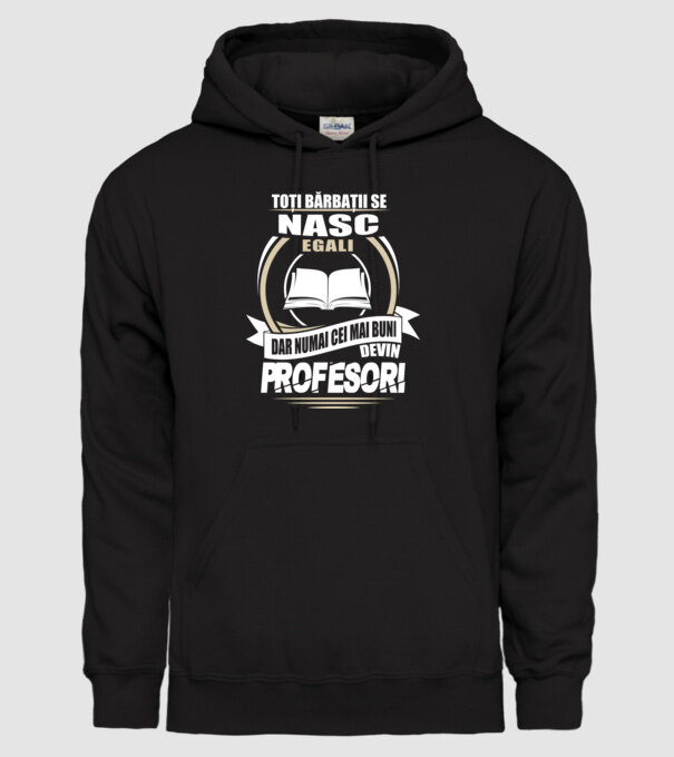 Toți bărbații se nasc egali profesori model negru pe tricou