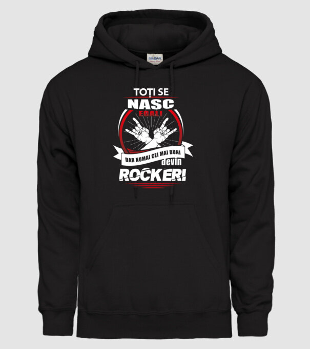 toți se nasc egali, dar numai cei mai buni devin rockeri model negru pe tricou