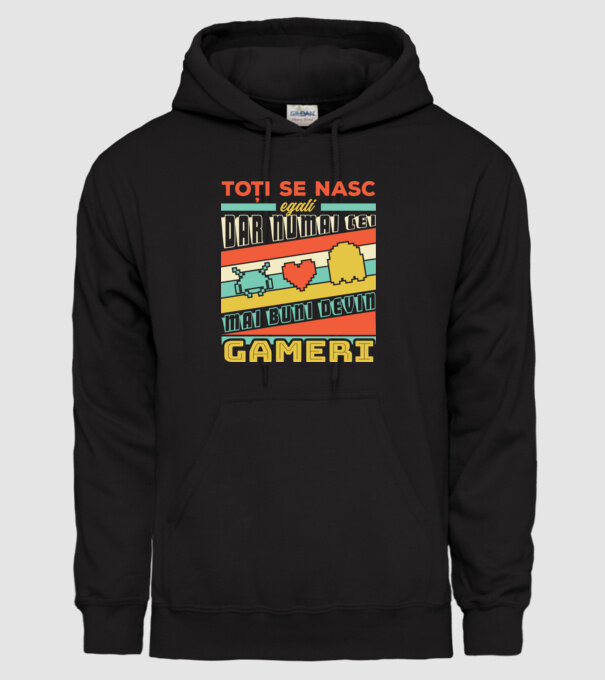 toți se nasc egali, dar numai cei mai buni devin gameri model negru pe tricou