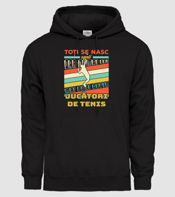 toți se nasc egali, dar numai cei mai buni devin jucători de tenis model negru pe tricou