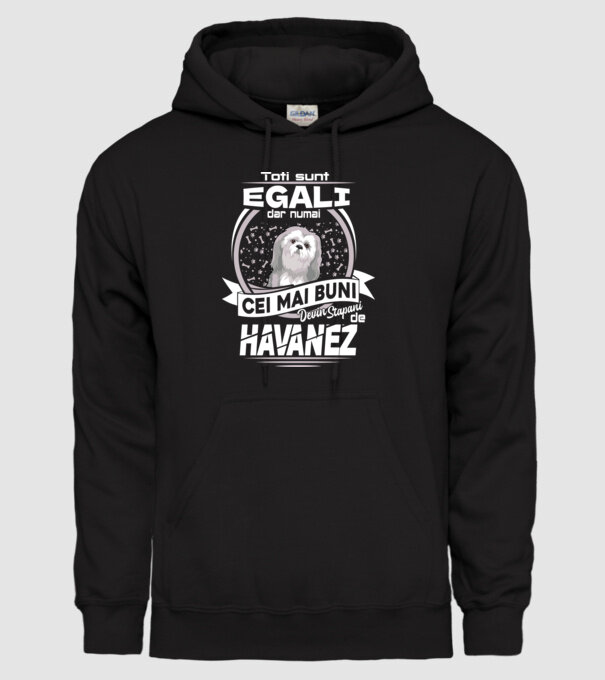 Toți sunt egali, dar numai cei mai buni devin stăpâni de havanez lght model negru pe tricou