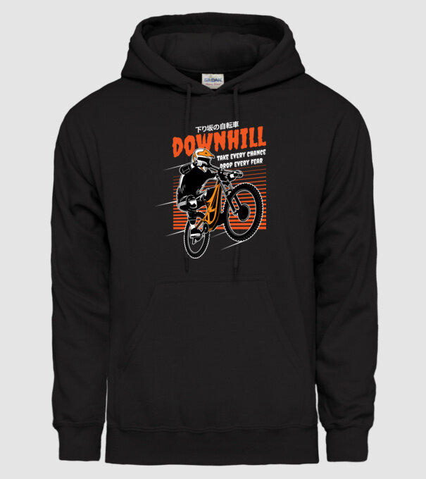 TR Downhill model negru pe tricou