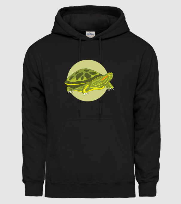 Turtle model negru pe tricou