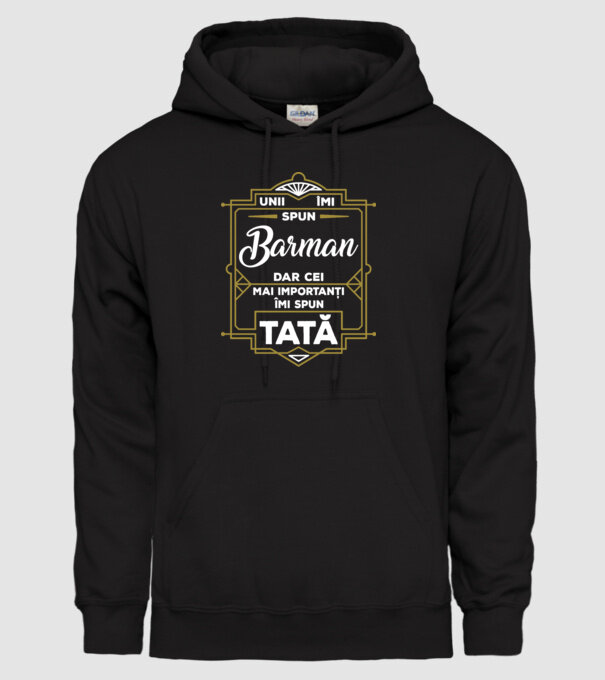 Unii îmi spun Barman, dar cei mai importanți îmi spun tată model negru pe tricou