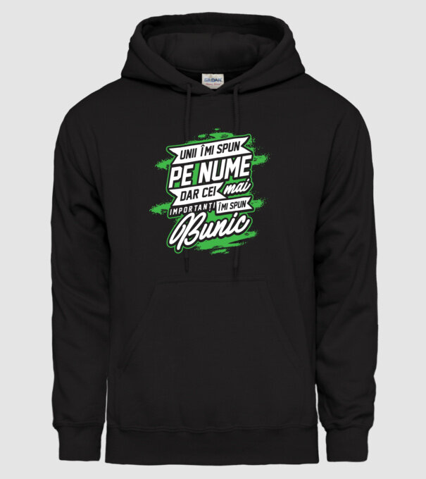 Unii îmi spun pe nume, dar cei mai importanți îmi spun bunic model negru pe tricou