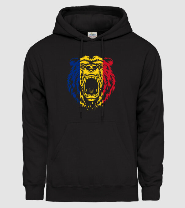 ursul model negru pe tricou