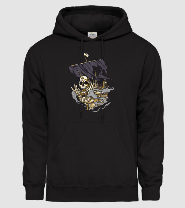 Vapoare model negru pe tricou