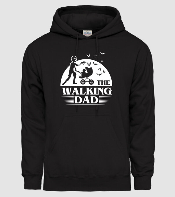 Walking dad model negru pe tricou