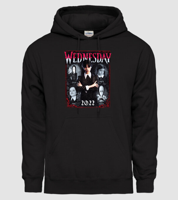 WEDNESDAY multi all time model negru pe tricou