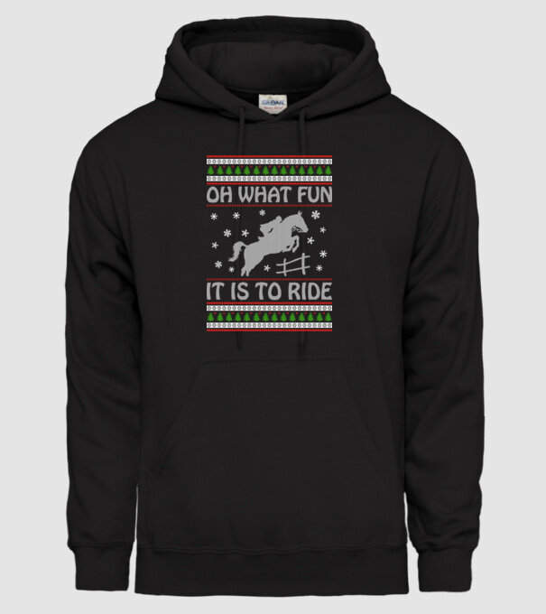 What Fun is to ride - Horse model negru pe tricou