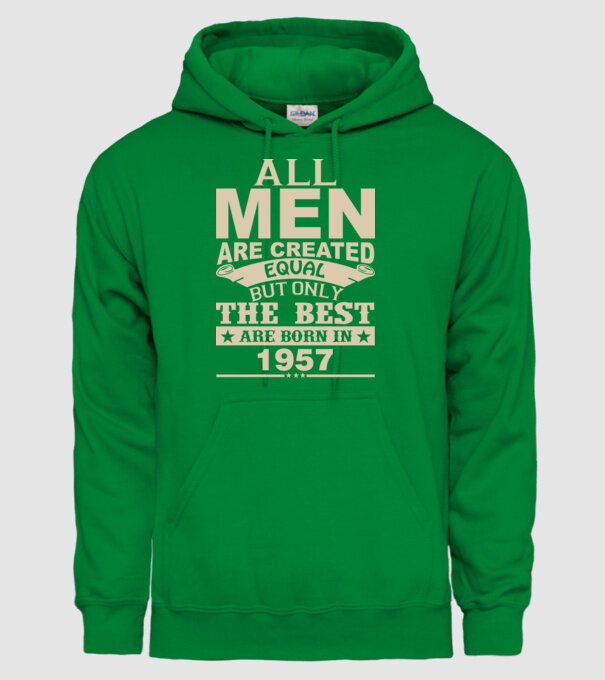 All men are created - 1957 model verde pe tricou