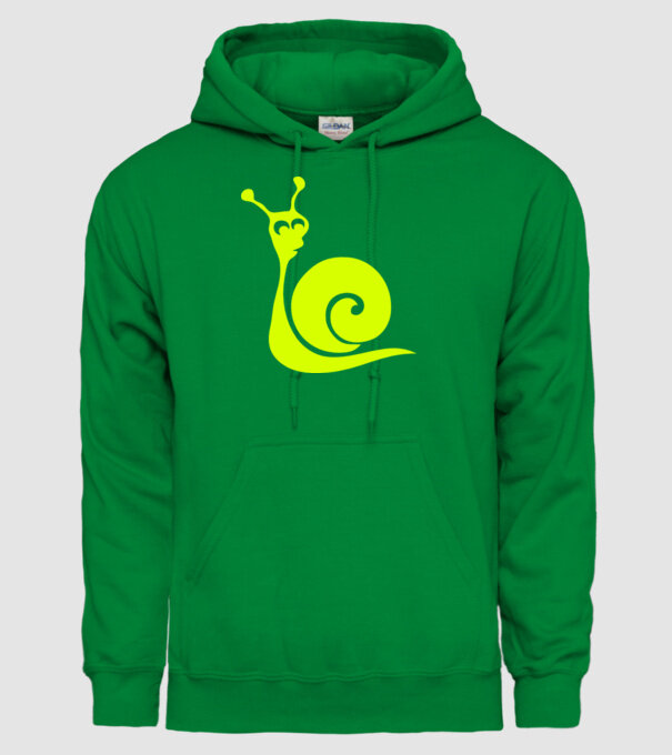 Snail model verde pe tricou