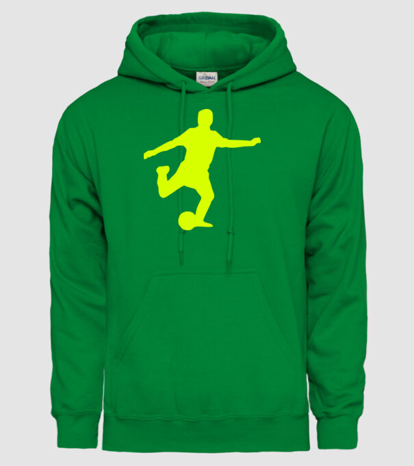 fotbal 2 model verde pe tricou