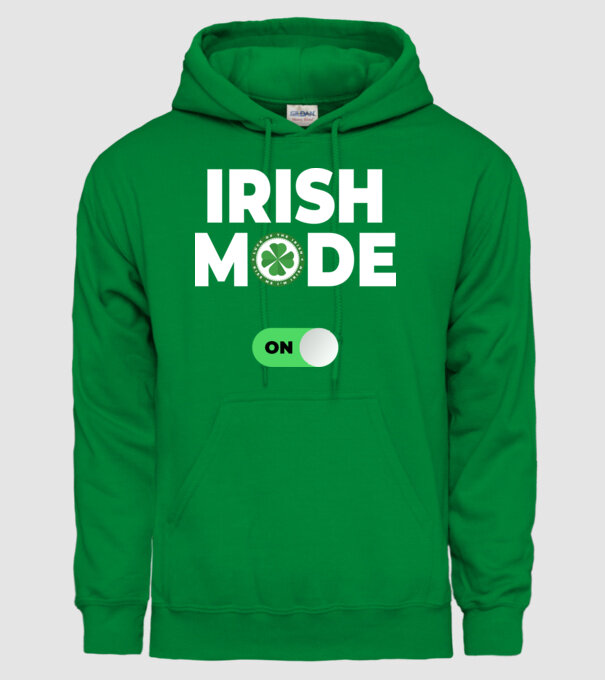 Irish mode on! model verde pe tricou