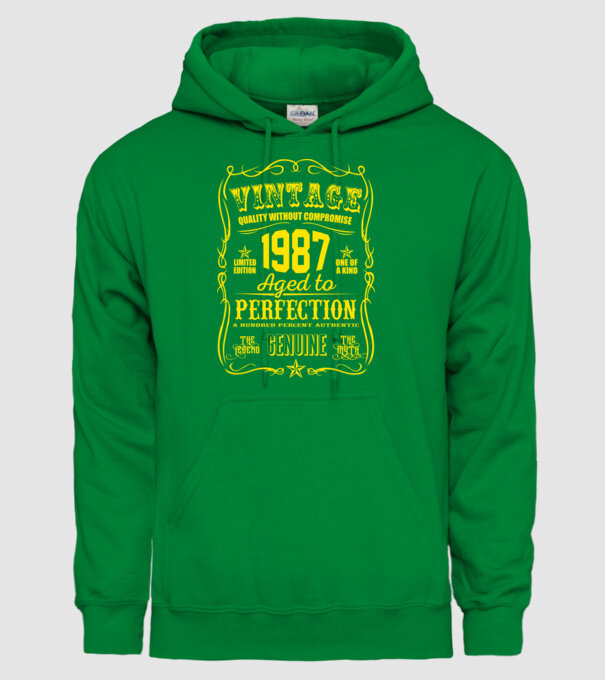 Vintage Perfection - 1987 model verde pe tricou