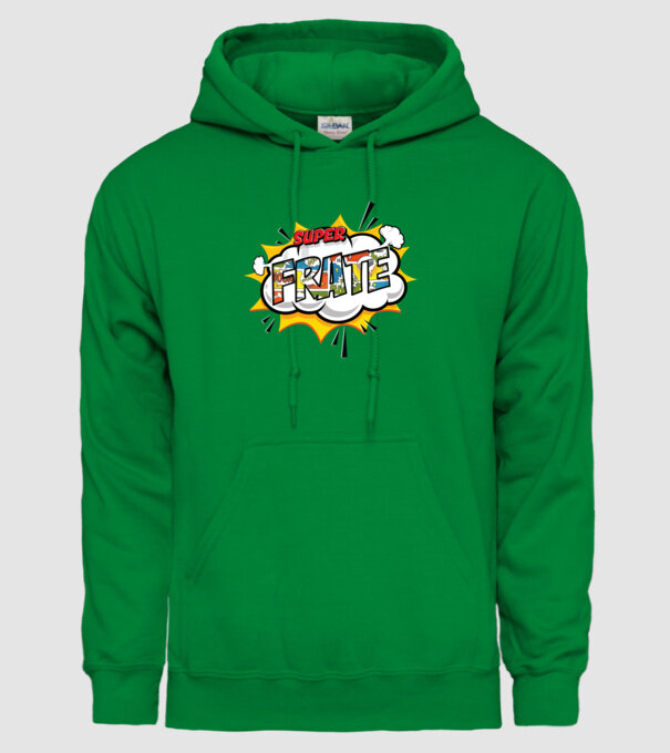 Super Frate model verde pe tricou