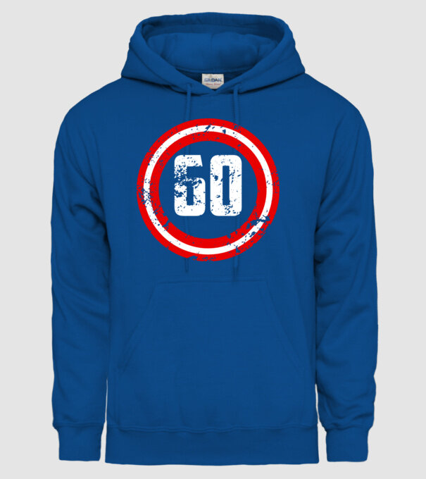 Birthday captain 60 Years old model albastru regal pe tricou