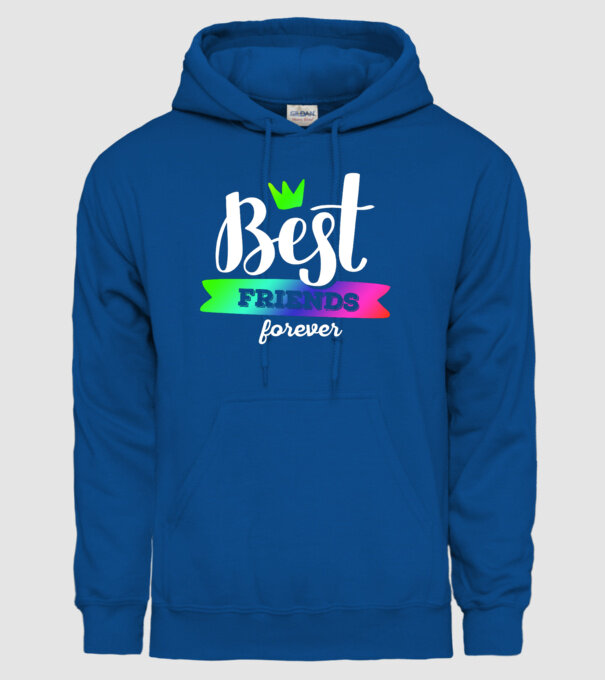 Best friends forever model albastru regal pe tricou