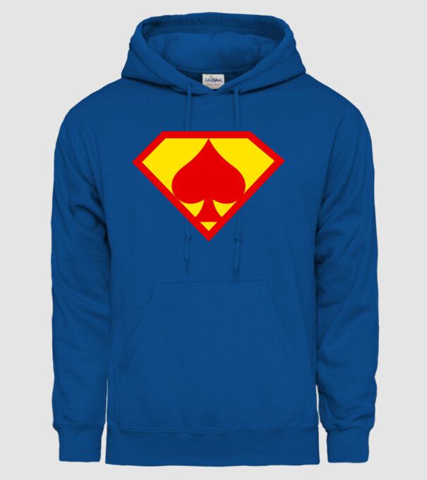 Supersportiv JUCĂTOR DE POKER model albastru regal pe tricou