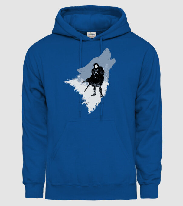 The Wolf model albastru regal pe tricou
