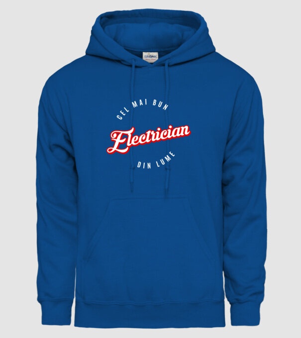 Cel mai bun ELECTRICIAN din lume model albastru regal pe tricou