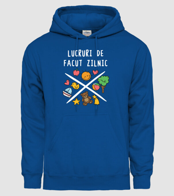 lucruri de făcut zilnic model albastru regal pe tricou