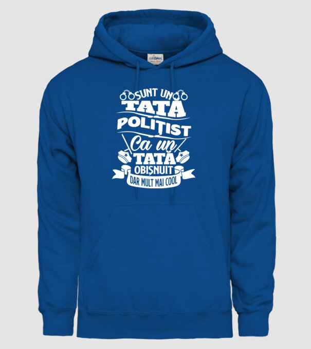 Sunt un tată polițist model albastru regal pe tricou