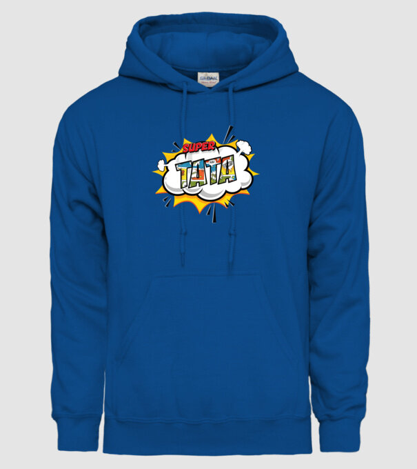 Super tata model albastru regal pe tricou