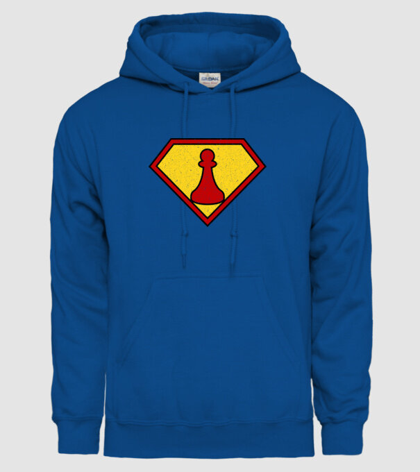 SuperChess pion de șah model albastru regal pe tricou