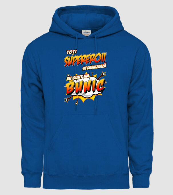 Toți supereroii se deghizează, eu sunt un bunic model albastru regal pe tricou