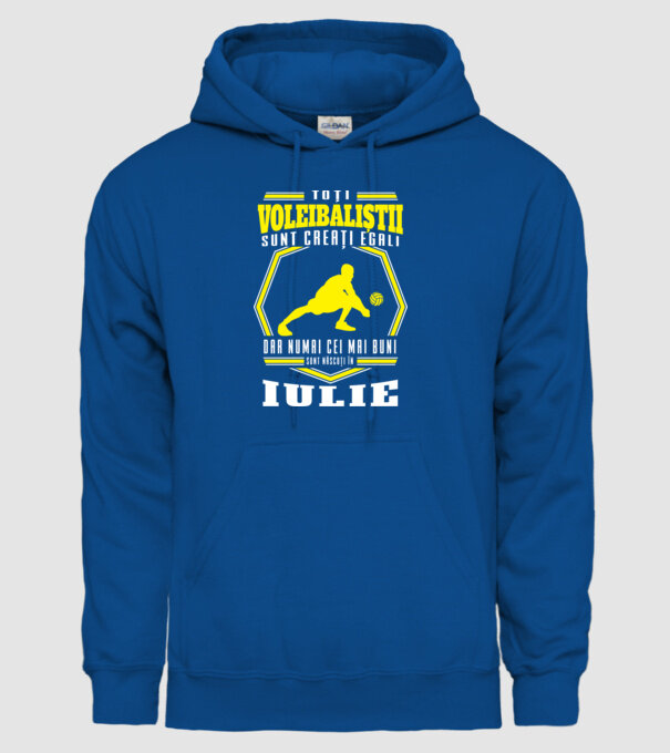 Toți voleibaliștii sunt creați egali, dar numai cei mai buni sunt născuți în iulie model albastru regal pe tricou