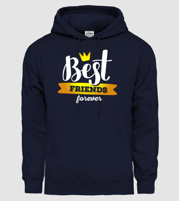 Best friends forever model albastru închis pe tricou