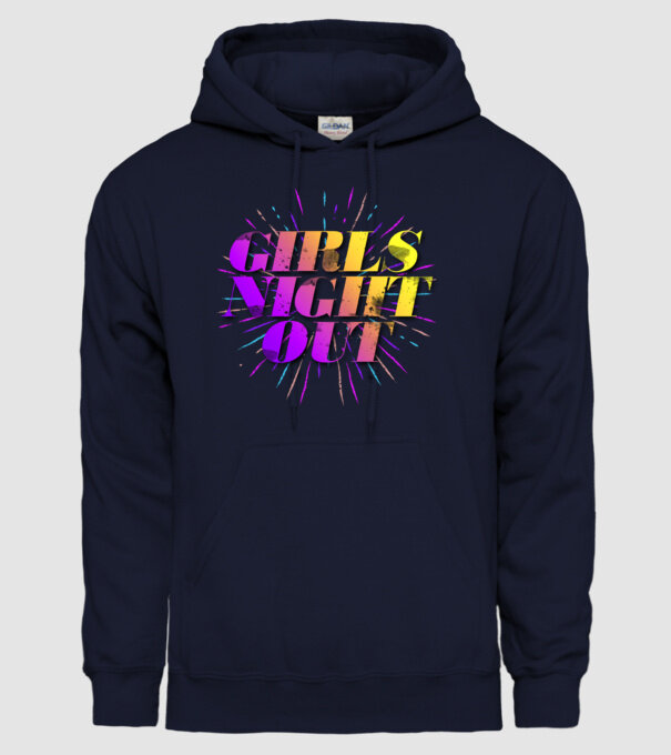 Girls Night Out model albastru închis pe tricou