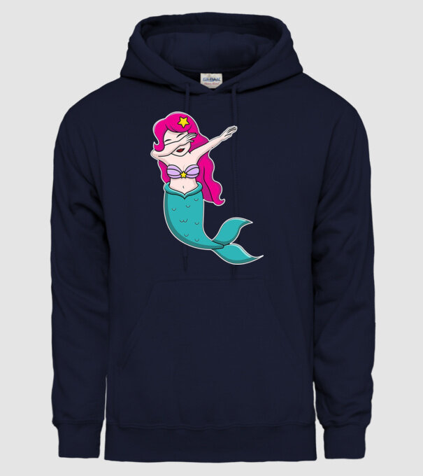 Sirenă DAB model albastru închis pe tricou