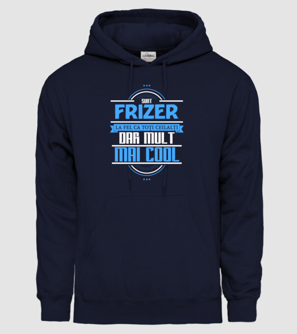 Sunt frizer, la fel ca toți ceilalți, dar mult mai cool model albastru închis pe tricou