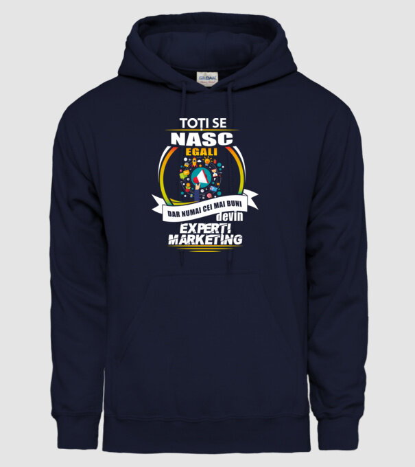 Toți se nasc egali, dar numai cei mai buni devin experți marketing model albastru închis pe tricou