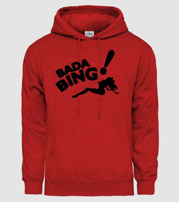 bada bing model roșu pe tricou