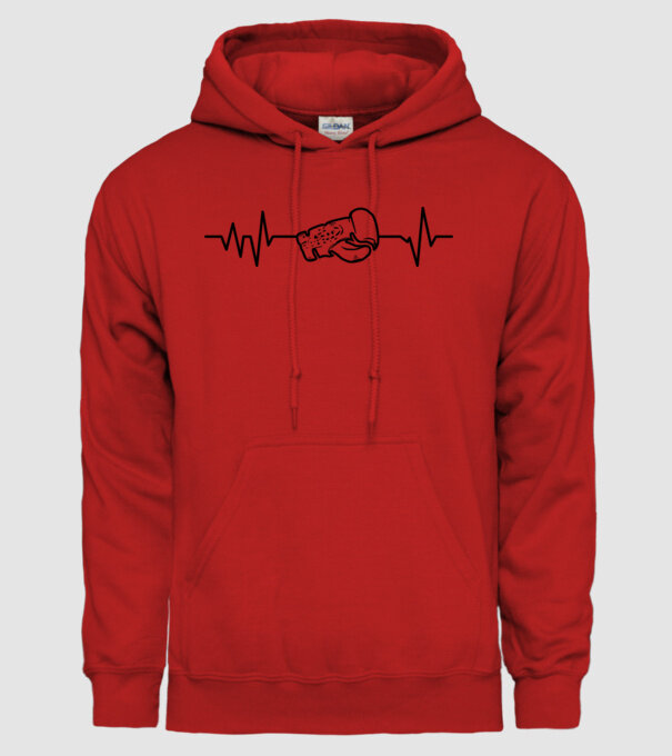 Box EKG model roșu pe tricou