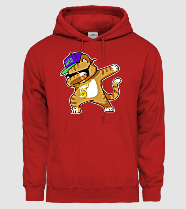 Cool Cat DAB model roșu pe tricou