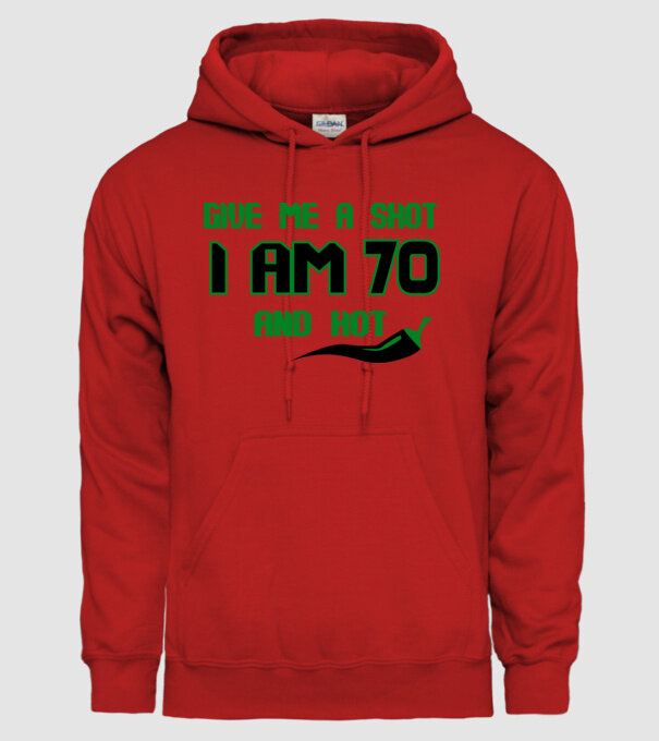 Give me a shot - 70 model roșu pe tricou