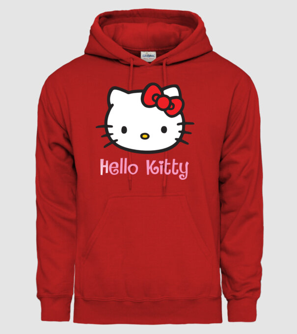 Hello Kitty model roșu pe tricou