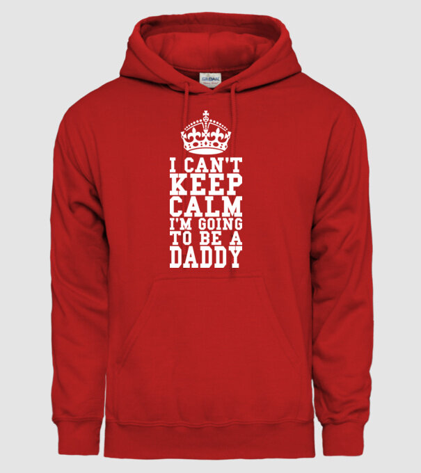 'I can''t keep calm, i''m going to be a daddy' model roșu pe tricou