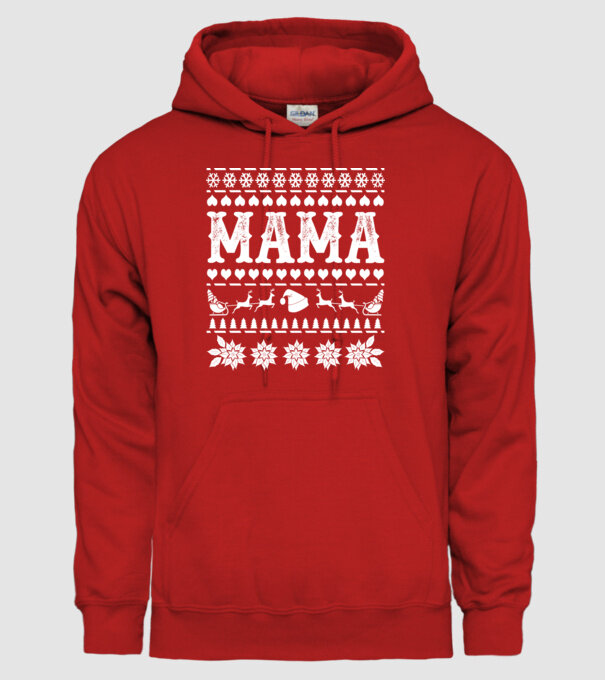 Mama Crăciun model roșu pe tricou