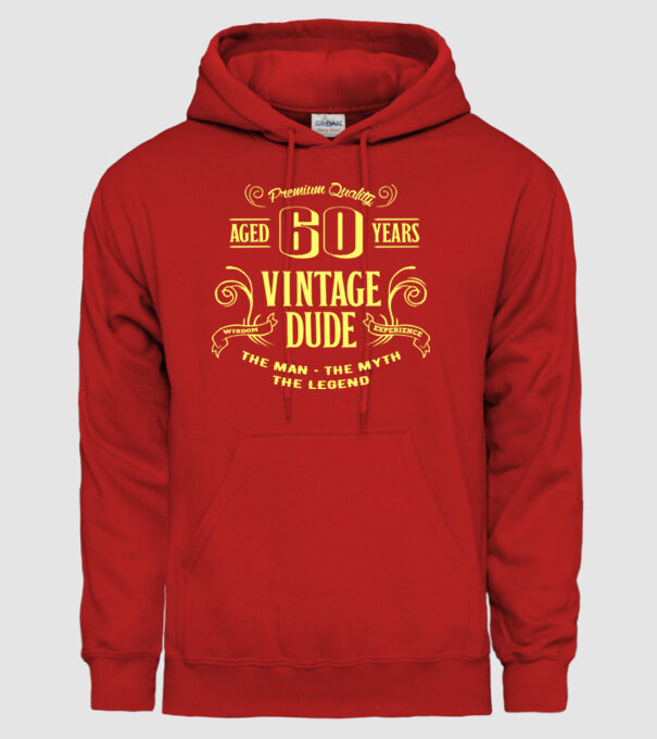 Vintage Dude - 60 model roșu pe tricou