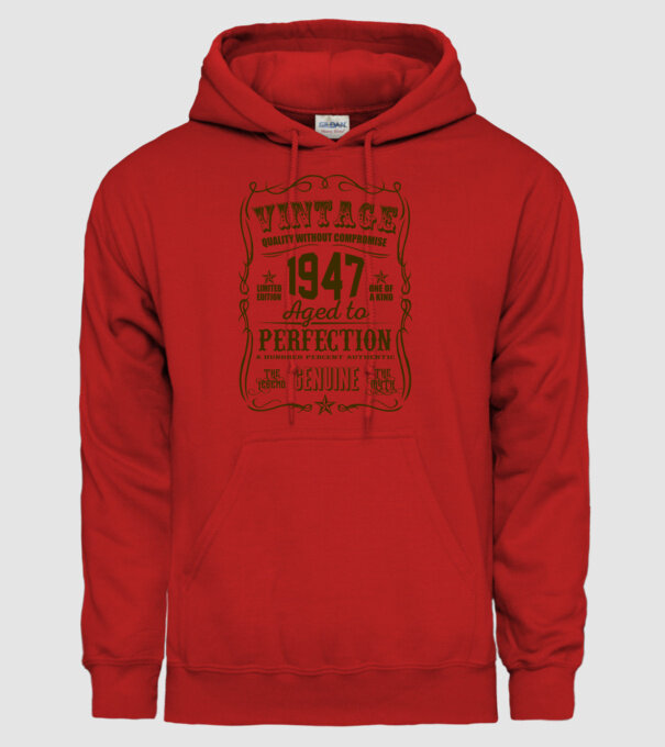 Vintage Perfection - 1947 model roșu pe tricou